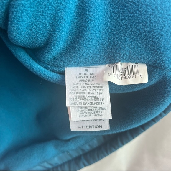 Berne Vest size medium Fleece Lined Zip Pockets - Picture 8 of 8